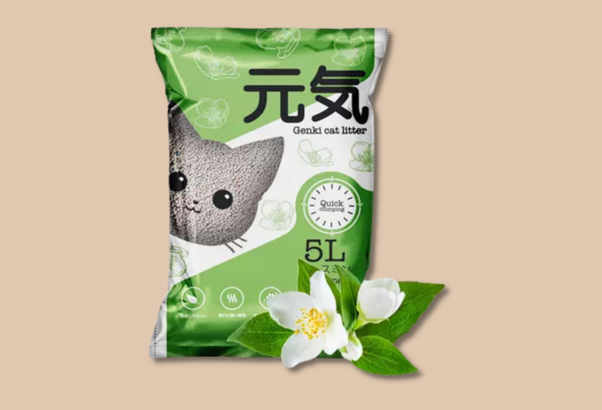 Genki - Cát Đất Sét Cho Mèo 5L