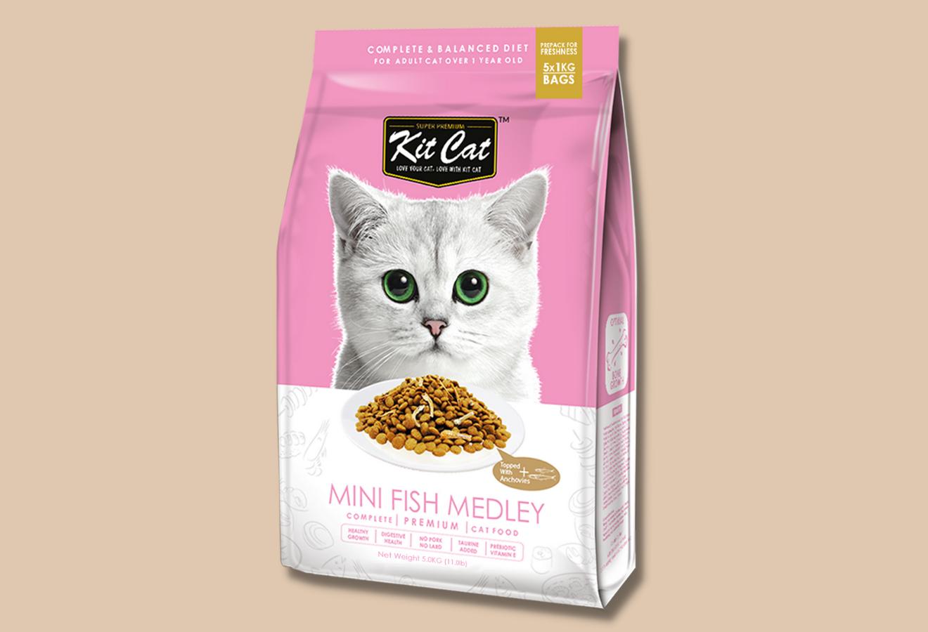 Kitcat - Hạt Trộn Cá & Thịt Khô Cho Mọi Giống Mèo