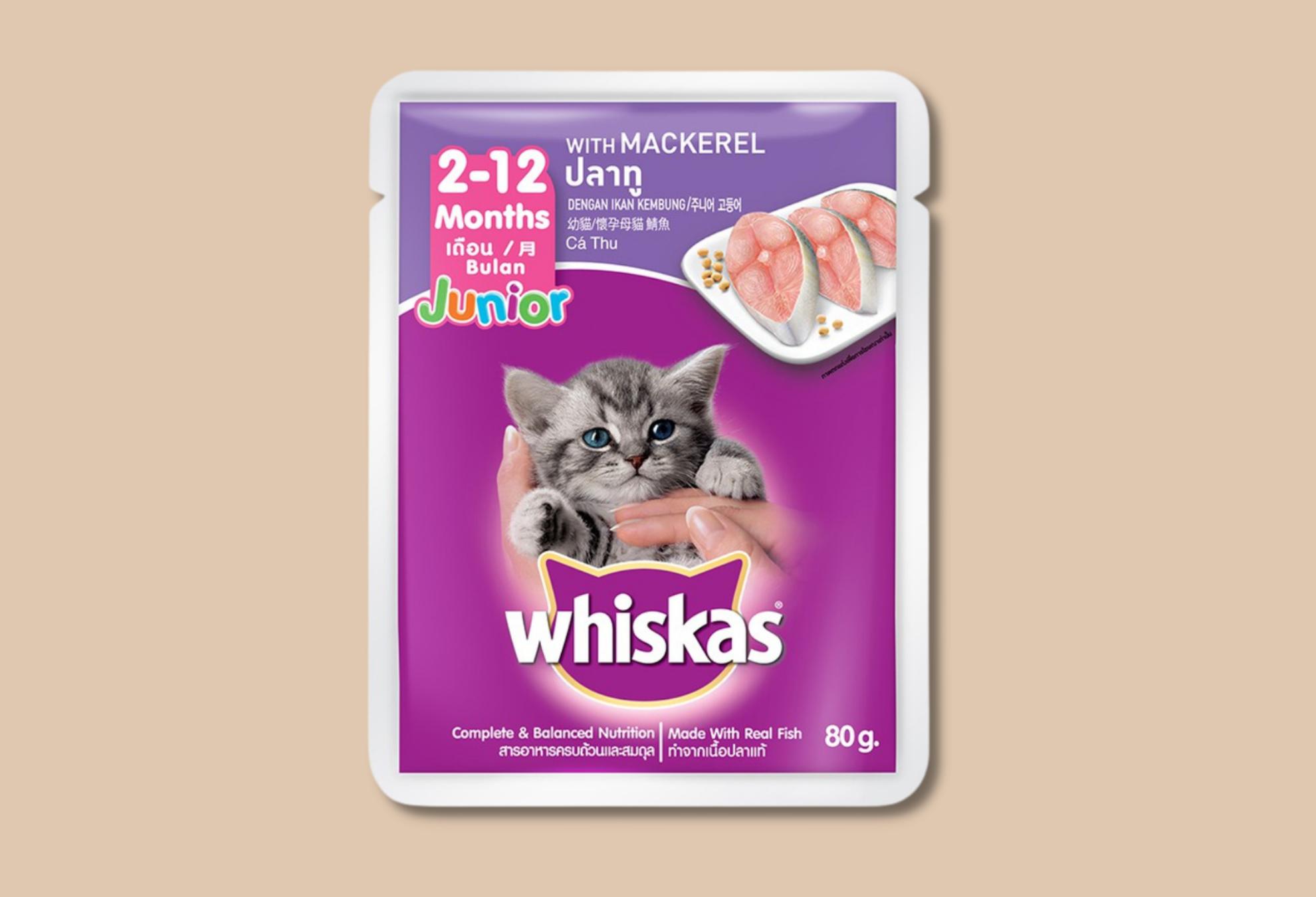 Whiskas - Thức Ăn Ướt Cho Mèo Con 80g