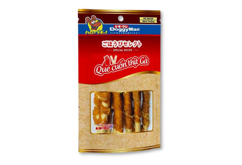 Doggyman - Que Gặm Da Bò Cuốn Thịt Gà (10 Cây)