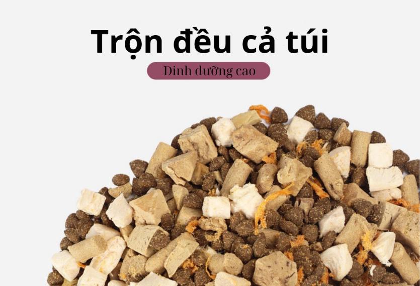 Captain - Hạt Chó Mọi Lứa Tuổi 2.5kg (Topping 4 Loại Thịt Sấy)