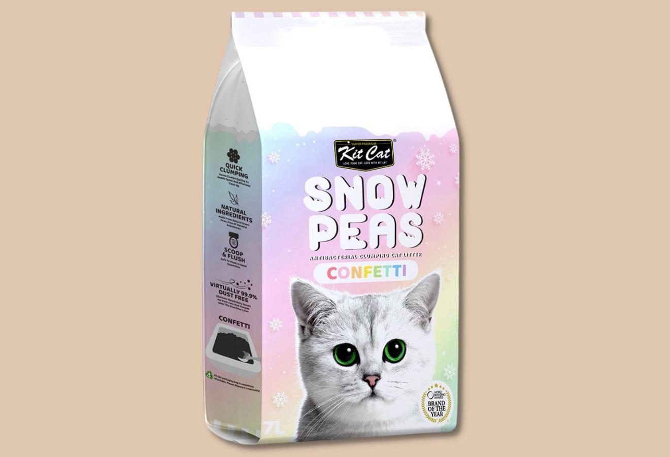 Kitcat Snow Peas - Cát Hữu Cơ Vón Cục Cho Mèo 7L
