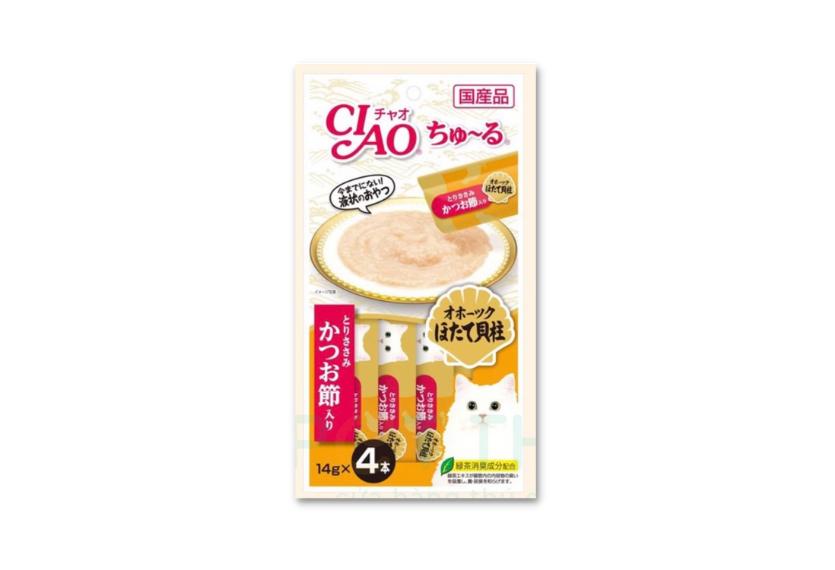 Ciao Churu - Súp Thưởng Cho Mèo 56g (Cá Ngừ Với Gà & Sò Điệp)