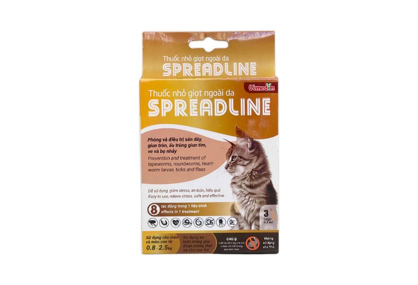 Spreadline - Nhỏ Gáy Trị Ve Rận Mèo (0.8 - 2.5kg)