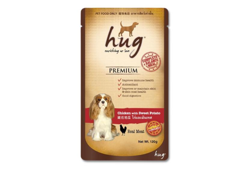Hug - Thức Ăn Ướt Cho Chó 160g (Gà & Khoai Lang)