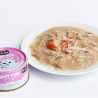 Kitcat - Thịt Hộp Cho Mèo 70g (Sữa Dê Với Cá Ngừ & Cua)