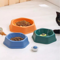 Letrungpet - Bát Ăn Đơn Chó Mèo (Hình Lục Giác)