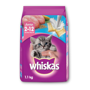 Whiskas - Hạt Cho Mèo Con 1.1kg (Cá Biển)