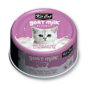 Kitcat - Thịt Hộp Cho Mèo 70g (Sữa Dê Với Cá Ngừ & Cua)