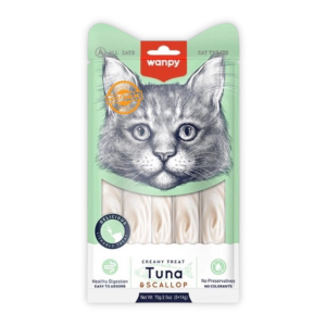 Wanpy - Súp Thưởng Cho Mèo 70g (Cá Ngừ & Sò Điệp)