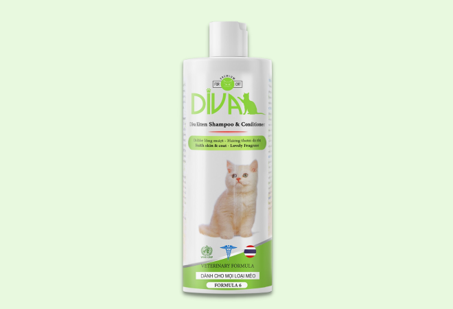 Diva - Sữa Tắm Dưỡng Ẩm, Khử Mùi Cho Mèo